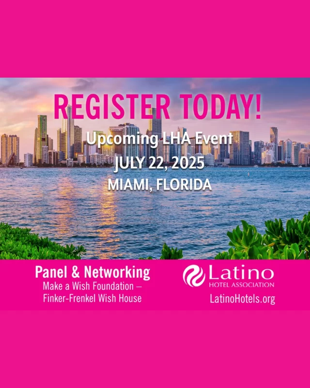Latino Hotels is coming to Miami for a panel and networking on July 22, 2025.
Join us!
Register at the link in bio.

#latinohotels #miami #miaminetworking #hotelinvestment #hoteldevelopment #hotelownership